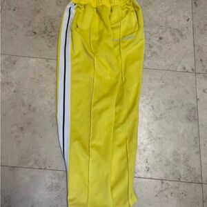 PALM ANGELS Yellow Striped Track Pants